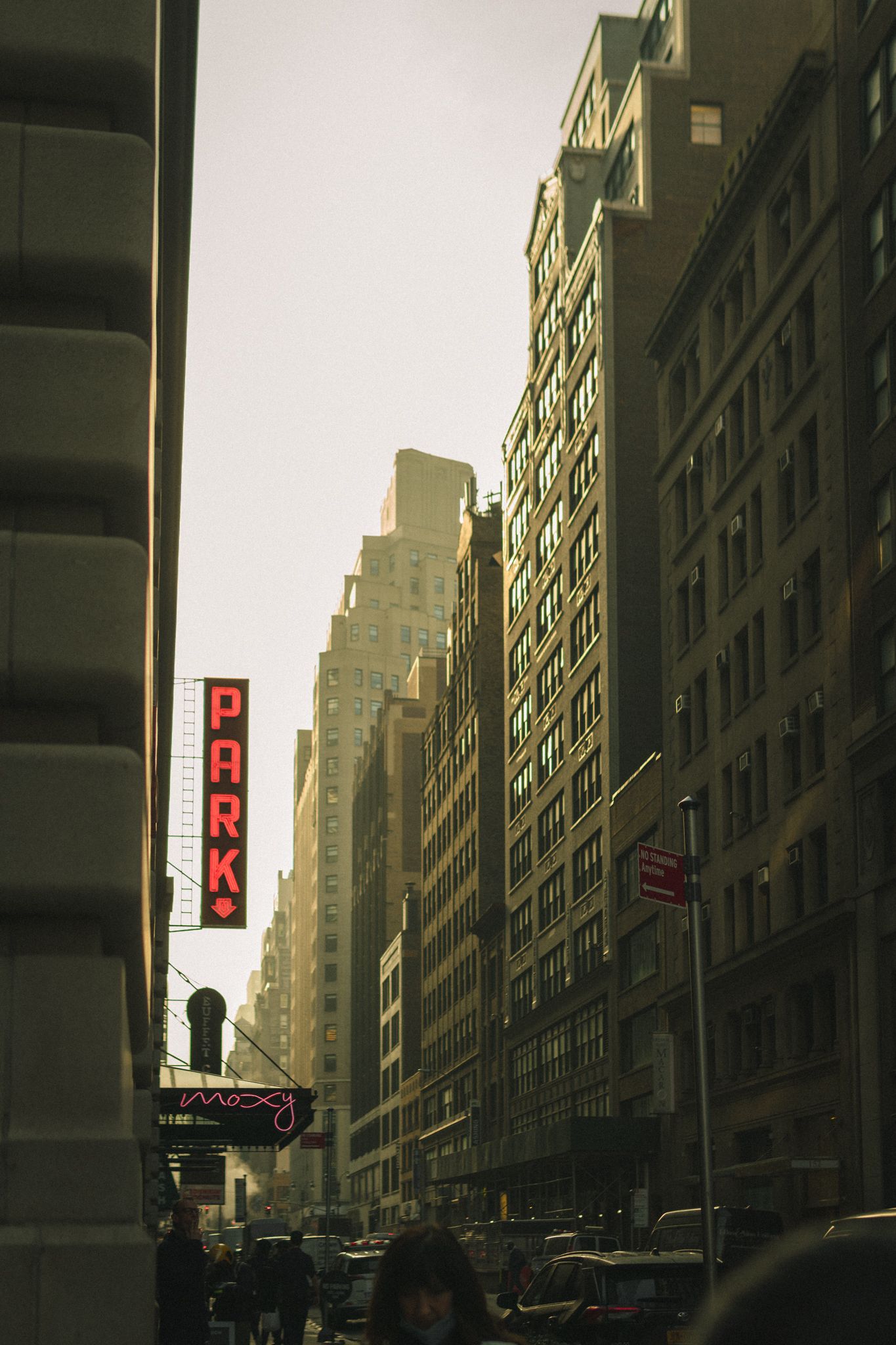 Escena de Nueva York bajo la lluvia